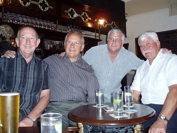 Mal Waller, Barrie Pipes, Mike Worsey, John Harman Class Reunion 2011